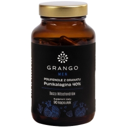 GRANGO Polifenole z granatu (Punikalagina 40%) MEN 90kapsułek cena 139,65zł