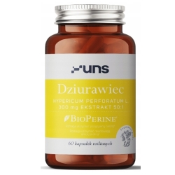 UNS Dziurawiec + BioPerine vege 60kapsułek cena 39,00zł