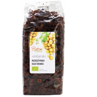 Batom Rodzynki sułtanki ekologiczne BIO 1kg cena 39,90zł