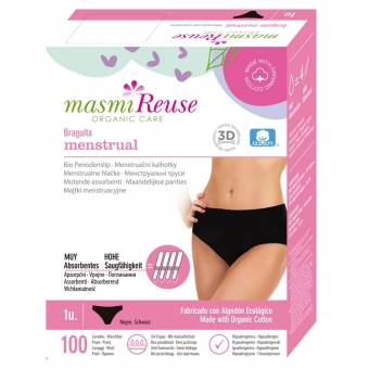 Masmi majtki menstruacyjne ekologiczne Classic 100% bawełna rozmiar M cena 84,90zł