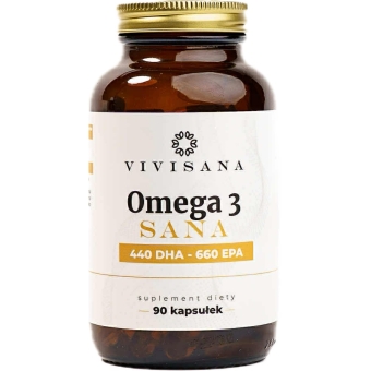 Omega 3 Sana 440DHA 660EPA 90kapsułek ViviSana cena 59,00zł