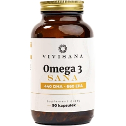 Omega 3 Sana 440DHA 660EPA 90kapsułek ViviSana cena 59,00zł