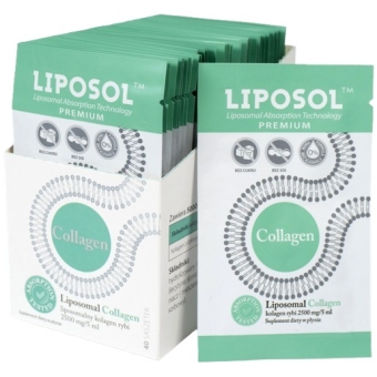 Liposol Liposomalny Collagen rybi 2500mg/5ml x 40saszetek cena 79,90zł