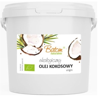 Batom BIO Olej kokosowy Virgin nierafinowany ekologiczny (2,5L) 2500ml cena 112,55zł