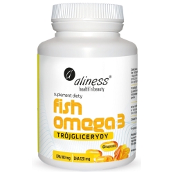 Aliness Fish Omega 3 Trójglicerydy 180/120mg 60kapsułek cena 29,90zł