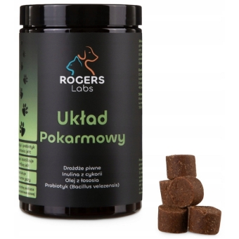 Układ pokarmowy architekt zdrowia i odporności kąski dla psa i kota 180g Rogers Labs cena 109,00zł