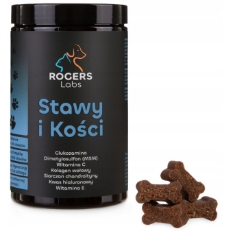 Stawy i kości płynność ruchu na lata kąski dla psa i kota 180g Rogers Labs cena 109,00zł