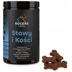 Stawy i kości płynność ruchu na lata kąski dla psa i kota 180g Rogers Labs cena 109,00zł