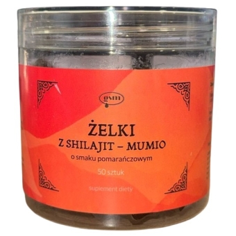 Mumio Żelki z Shilajit - Mumio (o smaku pomarańczowym) 50sztuk cena 99,00zł