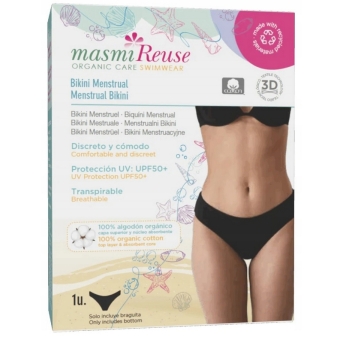 Masmi Majtki menstruacyjne Reuse do pływania UPF 50+ odporne na chlor rozmiar XS cena 99,00zł