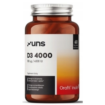UNS Witamina D3 4000IU 60kapsułek vege cena 35,90zł