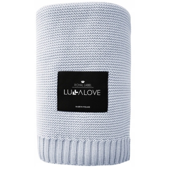 LullaLove Bambusowy koc Frozen Blue 80x100cm cena 139,00zł