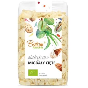Batom BIO Migdały płatki cięte ekologiczne (1kg) 1000g cena 78,90zł