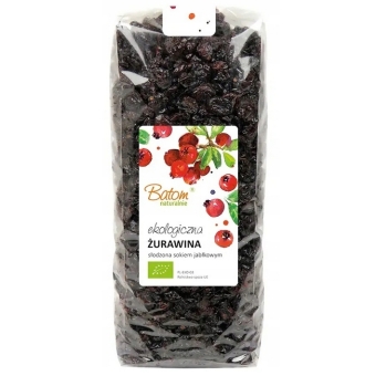 Batom BIO Żurawina słodzona sokiem jabłkowym ekologiczna (1kg) 1000g cena 89,00zł