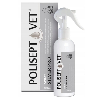 Polisept Vet Spray Silver Pro spray na rany dla psa i kota 200ml cena 46,00zł