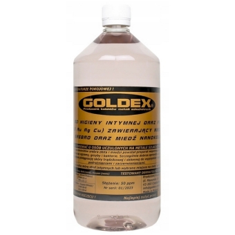 Goldex Preparat do higieny intymnej (miedź + srebro + złoto) 1000ml cena 169,90zł