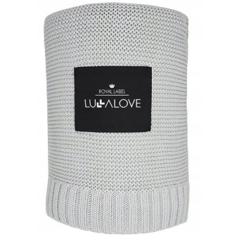 Lullalove Bambusowy koc Glamour gray szary 80x100cm cena 139,00zł