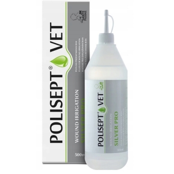 Polisept Vet Wound Irrigation Silver Pro płyn do irygacji ran 500ml cena 59,90zł