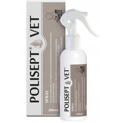 Polisept Vet Spray płyn na rany dla psa i kota 200ml cena 44,90zł