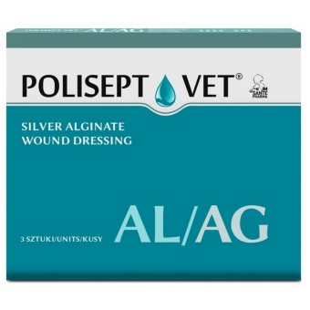 Polisept Vet AL/AG opatrunek na rany dla psów i kotów 3sztuki cena 69,00zł