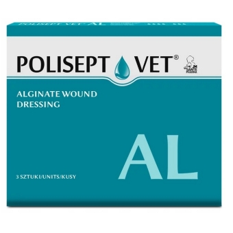 Polisept Vet AL opatrunek na rany dla psów i kotów 3sztuki cena 34,00zł