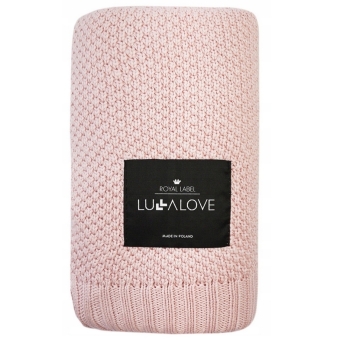 LullaLove Bambusowy koc pudrowy róż 80x100cm cena 134,00zł