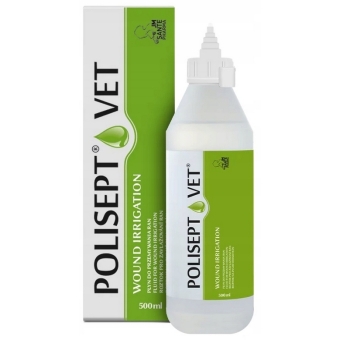 Polisept Vet Wound Irrigation płyn do irygacji ran dla psów i kotów 500ml cena 54,90zł