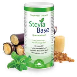 Dr Jacobs SteviaBase naturalna stewia z magnezem i wapniem 400g cena 52,90zł