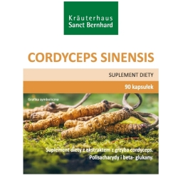 Cordyceps ekstrakt z grzyba (Cordyceps sinensis) 90kapsułek Sanct Bernhard cena 91,90zł