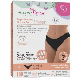 Masmi majtki menstruacyjne ekologiczne Modern 100% bawełna rozmiar M cena 109,00zł