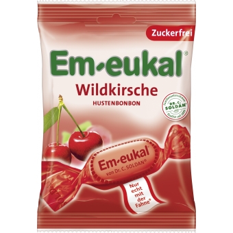 Em-Eukal Cukierki ziołowe Wiśnia bez cukru 75g cena 8,99zł