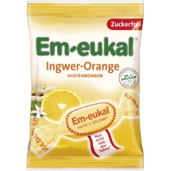 Em-Eukal Cukierki ziołowe Imbir-Pomarańcza bez cukru 75g cena 8,99zł