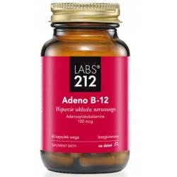 LABS212 Adeno B-12 Witamina B12 Adenozylokobalamina 60kapsułek cena 76,90zł