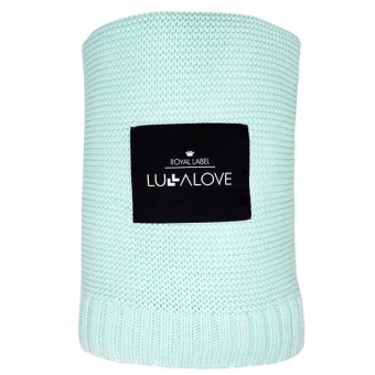 LullaLove Bambusowy koc Delicious mint kolor miętowy 80x100cm 1sztuka cena 139,00zł