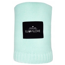 LullaLove Bambusowy koc Delicious mint kolor miętowy 80x100cm 1sztuka cena 139,00zł