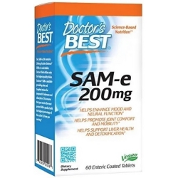 Doctor's Best SAM-e 200mg 60tabletek PROMOCJA cena 169,00zł