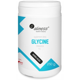 Aliness Glycine 3000mg proszek 250g cena 34,90zł
