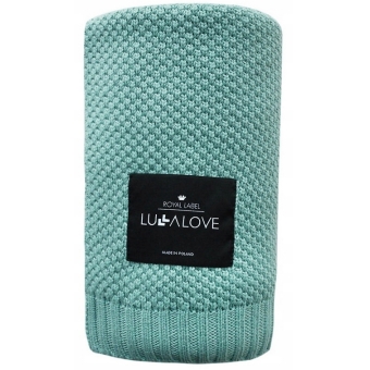 LullaLove Bambusowy koc kolor szałwiowy 80x100cm 1sztuka cena 138,90zł