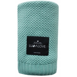 LullaLove Bambusowy koc kolor szałwiowy 80x100cm 1sztuka cena 138,90zł