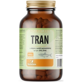 HerbaSano Tran 90kapsułek PROMOCJA cena 29,50zł