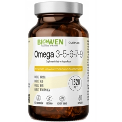 Biowen Omega 3-5-6-7-9 60kapsułek cena 99,99zł
