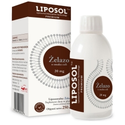 Liposol Liposomalne żelazo 20mg o smaku coli płyn 250ml cena 64,90zł