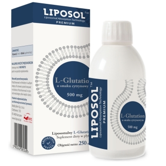 Liposol Liposomalny L-Glutation 500mg smak cytrynowy 250ml cena 79,00zł