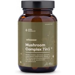 Aura Herbals Mycodrop Mushroom Complex 7w1 60kapsułek cena 48,90zł