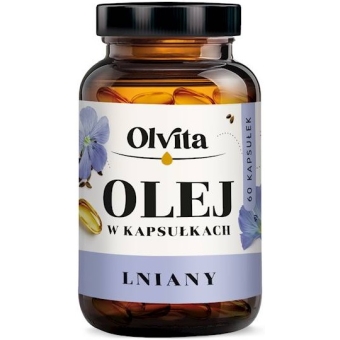 Olej lniany 60kapsułek Olvita cena 23,80zł