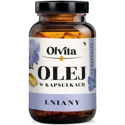 Olej lniany 60kapsułek Olvita cena 23,80zł