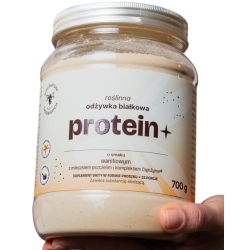 Odżywka białkowa Protein+ o smaku wanilii proszek 700g Pasieki Rodziny Sadowskich cena 99,00zł