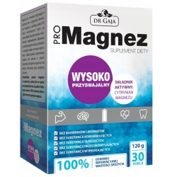 Dr Gaja ProMagnez cytrynian magnezu  proszek 30saszetek cena 19,90zł