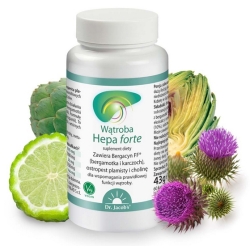 Dr Jacobs Wątroba Hepa Forte (bergamotka karczoch ostropest plamisty cholina) 60kapsułek cena 79,00zł