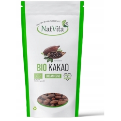 Natvita Kakao BIO Criollo ziarno ekologiczne nieobrobione termicznie 300g cena 61,90zł